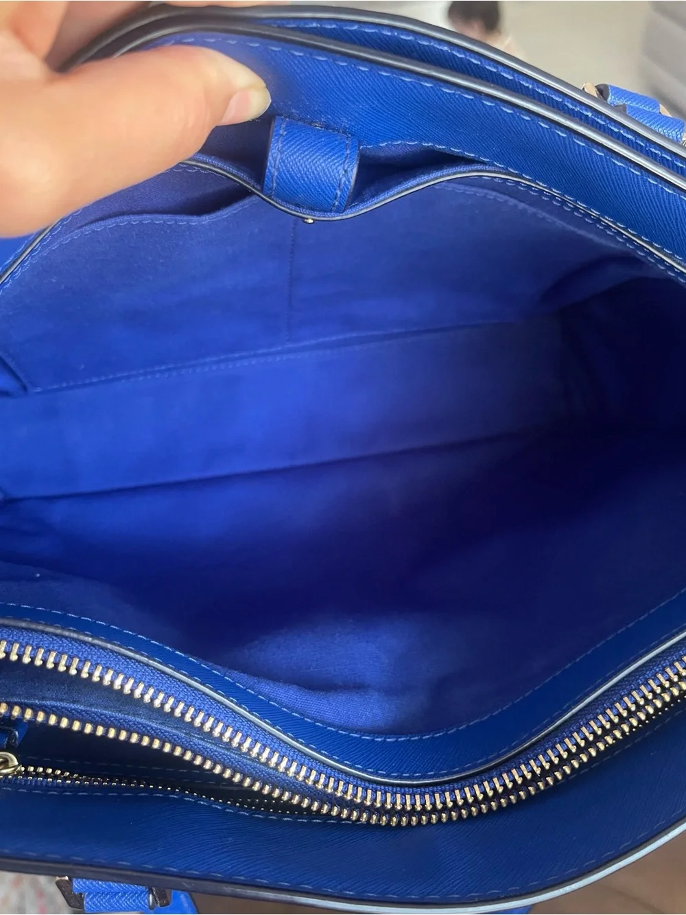 Tory Burch Blue Tote Bag